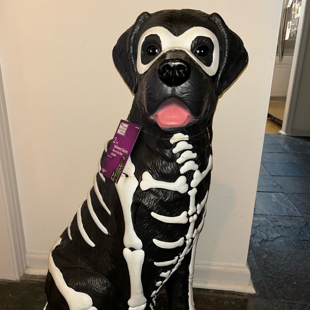 2024 Home Depot Glow in the Dark Black Labrador Skeleton (NWT)